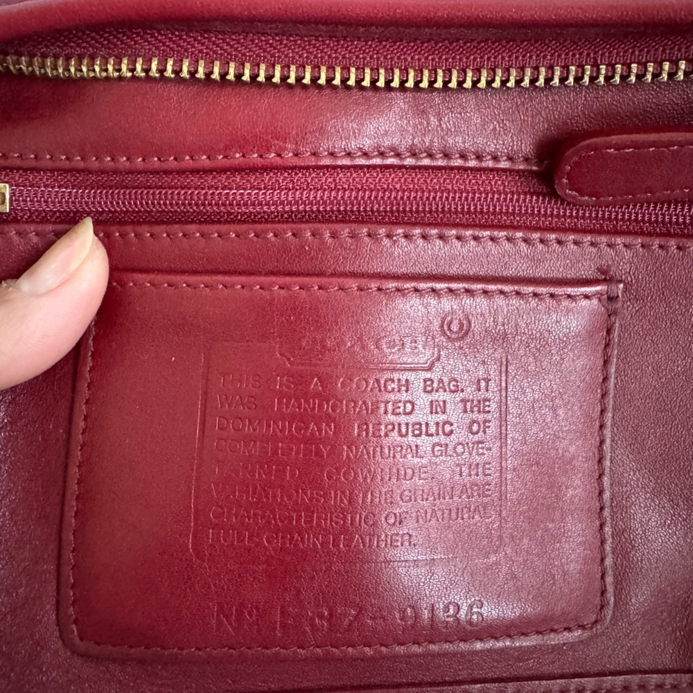 Coach Vintage Y2K Rare Legacy Small Pocket Hobo 9136 Leather Shoulder Bag - Picture 13 of 14